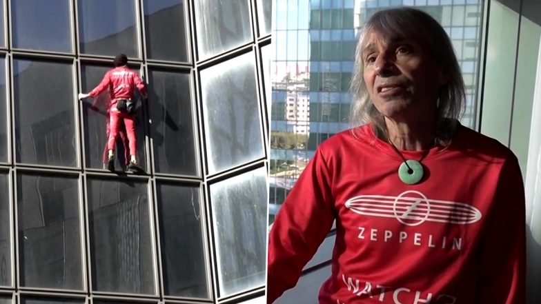 Video: Alain Robert, ‘French Spiderman’ Climbs 48-Storey Skyscraper in Paris To Mark 60th Birthday