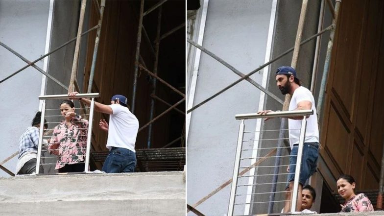 Alia Bhatt and Ranbir Kapoor Visit Construction Site of Their Abode Krishna Raj in Mumbai (View Pics)