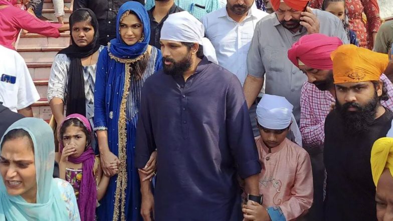 Allu Arjun and Family Visit the Golden Temple on Sneha Reddy's Birthday (View Pics)