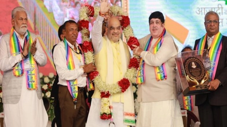 Gujarat: Amit Shah Attends AGM of Major Cooperatives at Amreli