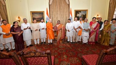 Amit Shah Presents Parliamentary Committee's Report on Official Language to President Droupadi Murmu