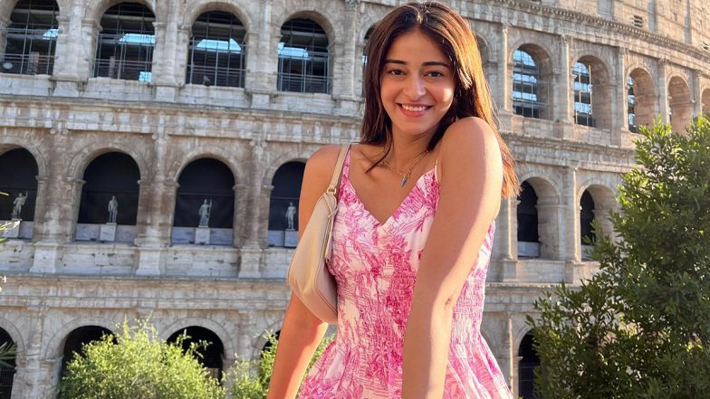 Ananya Panday Looks Cute in a Mini Floral Dress As She Explores the City of Rome (View Pics)