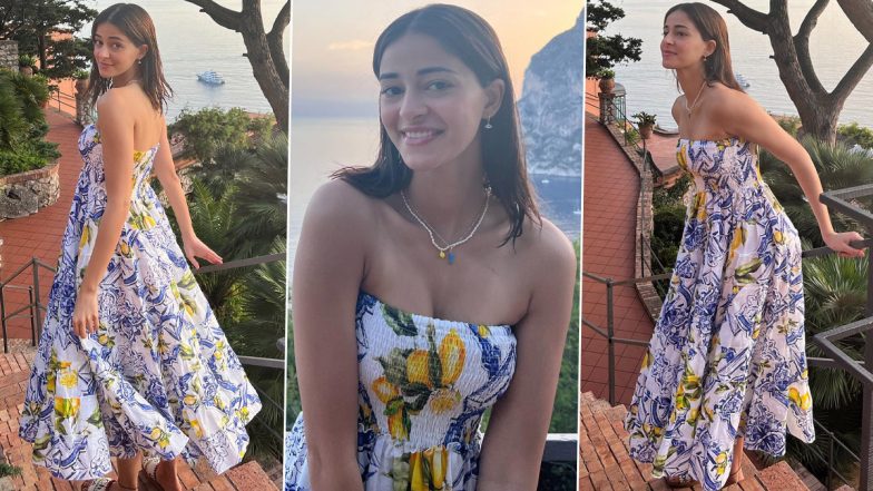 Ananya Panday Looks Stunning in White Floral Dress During Her Italian Vacay (View Pics)