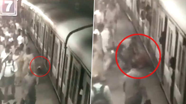 Video: Woman Falls and Gets Stuck in Gap Between Train and Platform at Andheri Railway Station