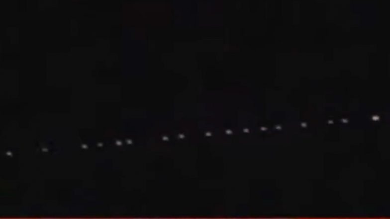 UFO or Aliens Coming to Earth? Videos of SpaceX Starlink Satellite Train Leave Netizens Wondering