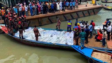 Bangladesh Boat Tragedy: Death Toll Rises to 39 After Boat Sinks in Korotoa River (Watch Video)