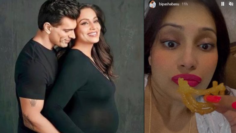 Preggers Bipasha Basu Relishes Yummy Jalebis As She Craves for Sugar (View Pic)