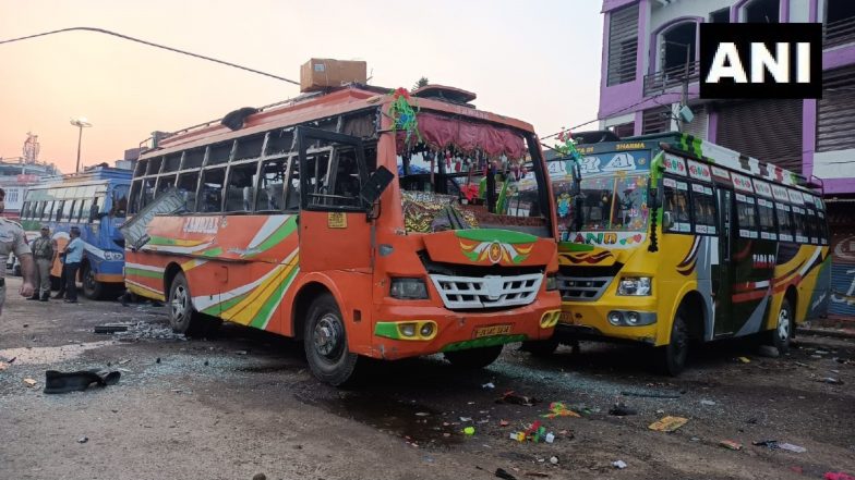 CCTV Video: Bomb Blast Hits Bus in Jammu and Kashmir's Udhampur, Second in Past 8 Hours