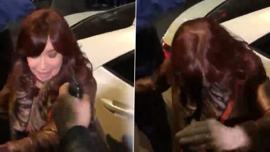 Video: Man Tries to Shoot Argentina Vice President Cristina Fernandez at Point Blank Range, Arrested; Assassination Attempt Caught on Camera