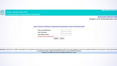 CBSE Class 12 Compartment Exam Result 2022 Declared at cbseresults.nic.in; Know Steps To Check Scores