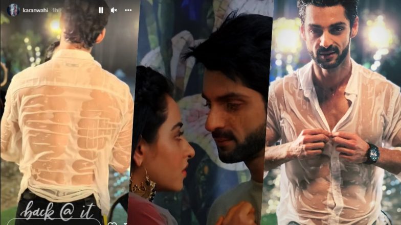 Channa Mereya New Episode Update: Karan Wahi Looks Hot in Drenched Shirt As #GiTya Fans Wait for Ginny and Aditya Romantic ‘Rain Sequence’ (View Photos)