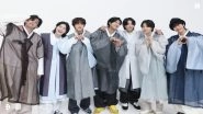 Chuseok 2022 BTS Greetings: V, RM, Suga, Jungkook, Jimin, Jin and J-Hope Extend Wishes to ARMY, Celebrate Mid-Autumn Festival Dressed in Traditional Hanbok (View Photos and Video)