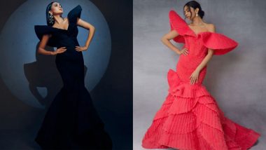 Filmfare Awards 2022: Tejasswi Prakash's Black Outfit Reminded Us of Deepika Padukone's Pink Michael Cinco Gown!