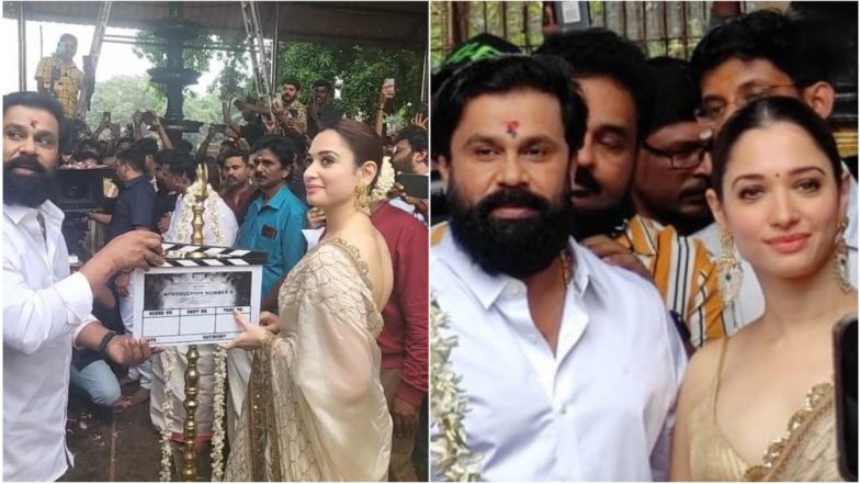 D147: Tamannaah Bhatia to Make Mollywood Debut in Dileep’s Next; View Pics from the Puja Ceremony