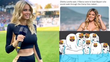 Diletta Leotta ‘Naked Run at Camp Nou’ Never Happened As Bayern Munich Beat Barcelona 2–0 in Champions League 2022–23, Here’s What Italian TV Presenter Had Said