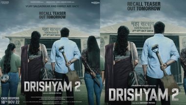 Drishyam 2: Makers of Ajay Devgn, Shriya Saran’s Film Offer 50 Percent Discount on Advance Bookings Made on Oct 2