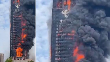 Video: Massive Fire Engulfs High-Rise Building in China’s Changsha, No Victims Reported So Far