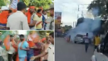 Video: Country Made Bombs Blasted During BJP’s Protest in Cooch Behar’s Sitalkuchi, 2 Workers Injured