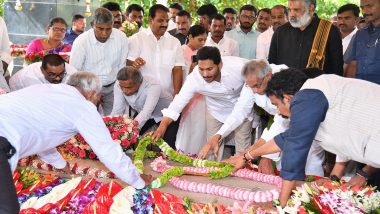 YS Rajasekhar Reddy Death Anniversary: YS Jagan Mohan Reddy Pays Tributes to His Father and Former Andhra Pradesh CM