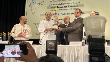 Odisha CM Naveen Patnaik Conferred With Lifetime Achievement Award in Delhi