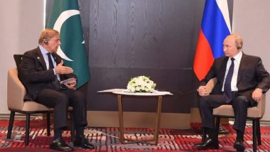 Russia Can Supply Gas to Pakistan As Necessary Infrastructures Already in Place, Says Vladimir Putin to Shehbaz Sharif