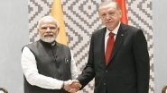 PM Narendra Modi Holds Bilateral Talks With Turkish President Recep Tayyip Erdogan on Sidelines of SCO Summit in Samarkand