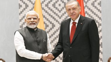 PM Narendra Modi Holds Bilateral Talks With Turkish President Recep Tayyip Erdogan on Sidelines of SCO Summit in Samarkand