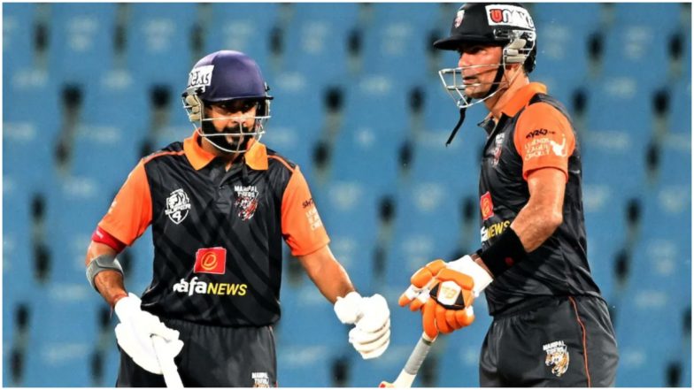 How to Watch Gujarat Giants vs Manipal Tigers, Live Streaming Online? Get Free Telecast Details of Legends League Cricket 2022 Match With Time in IST?