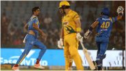 Road Safety World Series 2022: India Legends vs Australia Legends Semi-Final Match Stopped Due to Rain, to be Continued on September 29