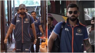 IND vs AUS: Team India Arrives in Nagpur Ahead of India vs Australia 2nd T20I 2022, Receives Rousing Welcome (Watch Video)