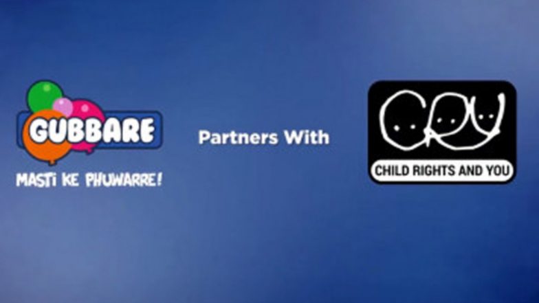 Gubbare Partners With CRY to Fight Evils Impacting Children 