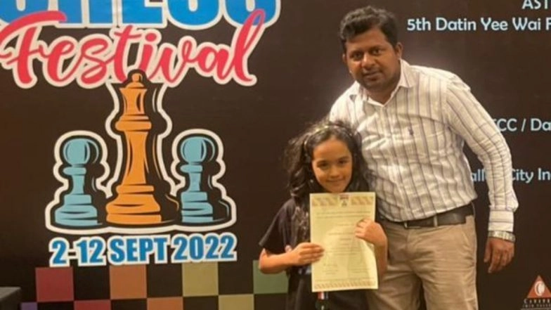 Mumbai Girl Anishka Biyani Wins Gold in Malaysian Age-group Rapid Chess Championship