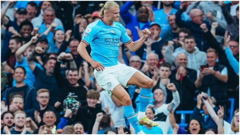 Manchester City 6-0 Nottingham Forest, Premier League 2022-23: Erling Haaland Hat-Trick Powers The Citizens to Big Win (Watch Video Highlight)