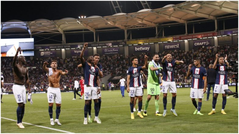 Toulouse 0-3 PSG, Ligue 1 2022-23: Neymar, Kylian Mbappe Shine as Parisians Cruise to Victory (Watch Video Highlight)