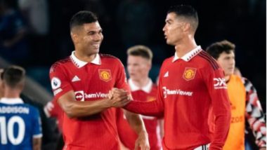 Cristiano Ronaldo Shares Photo With Casemiro After Manchester United's Win Against Leicester City (See Pic)
