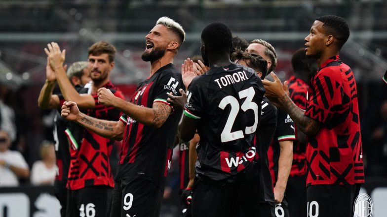 AC Milan 3-2 Inter Milan, Serie A 2022-23: Rafael Leao, Olivier Giroud Shine as the Rossoneri Win Thrilling Derby (Watch Video Highlight)