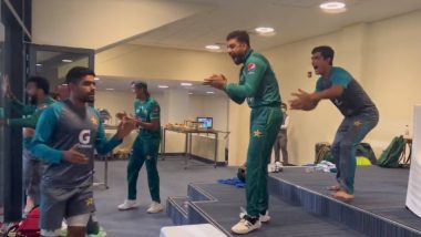 Asia Cup 2022: Pakistan Players Celebrate in Dressing Room After Five-Wicket Win Against India in Super 4 Match (Watch Video)