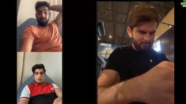 Shaheen Afridi, Haris Rauf and Naseem Shah Get Together for Fun Virtual Meet-Up, PCB Shares Video (Watch Video)