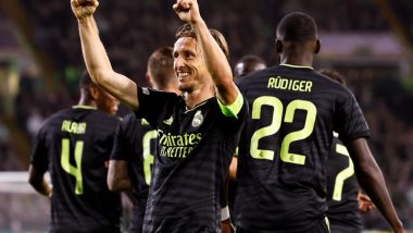 UEFA Champions League 2022-23: Real Madrid Thrash Celtic 3-0 to Begin Their Title Defense (Watch Video Highlight)