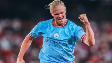 UEFA Champions League 2022-23: Erling Haaland Stars as Manchester City Rout Sevilla 4-0 (Watch Video Highlights)
