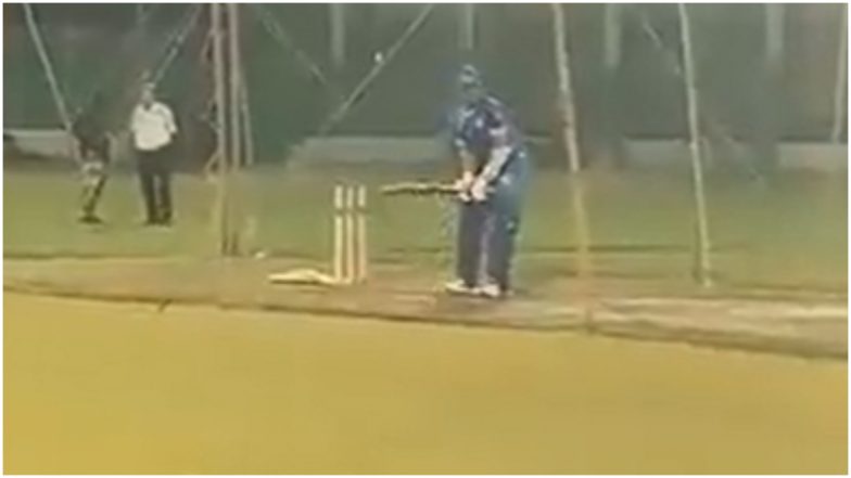 Sachin Tendulkar Hits the Nets Ahead of Road Safety World Series 2022 (Watch Video)