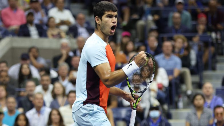 US Open 2022: Carlos Alcaraz Sets Up Men’s Singles Final Against Casper Ruud With World No 1 Ranking on the Line