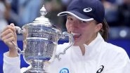 Iga Swiatek Wins US Open 2022 Title, Outlasts Ons Jabeur in the Final (Watch Video)