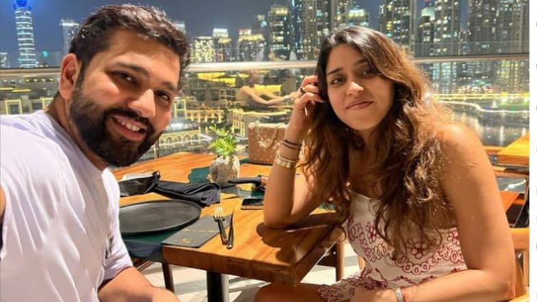 Rohit Sharma Goes Out For Dinner With Wife Ritika Sajdeh in Dubai (See Pic)