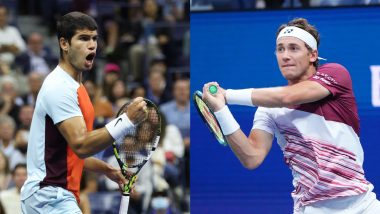 How to Watch Casper Ruud vs Carlos Alcaraz, US Open 2022 Free Live Streaming Online: Get Free Live Telecast of Men’s Singles Final Tennis Match in India