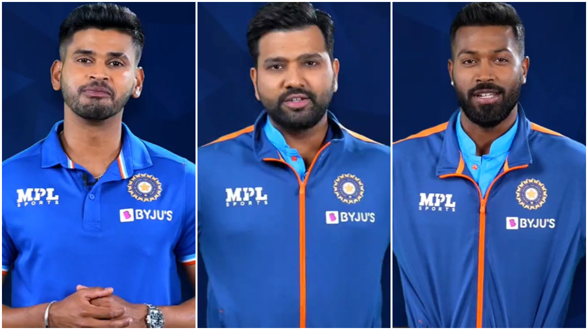 Rang Syndicaat Uitdrukkelijk Team India Kit for T20 World Cup 2022: Rohit Sharma, Hardik Pandya and  Shreyas Iyer Feature in Promo of New Jersey of Indian Cricket Team | 🏏  LatestLY