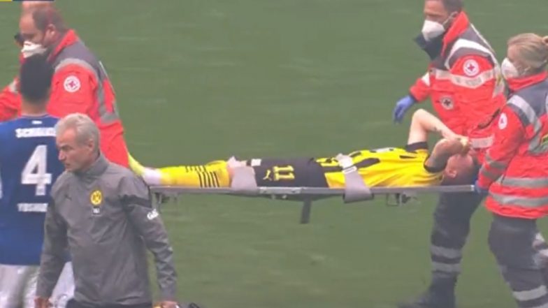 Marco Reus Stretchered off the Pitch After Horrifying Ankle Injury During Borussia Dortmund vs Schalke Match (Watch Video)