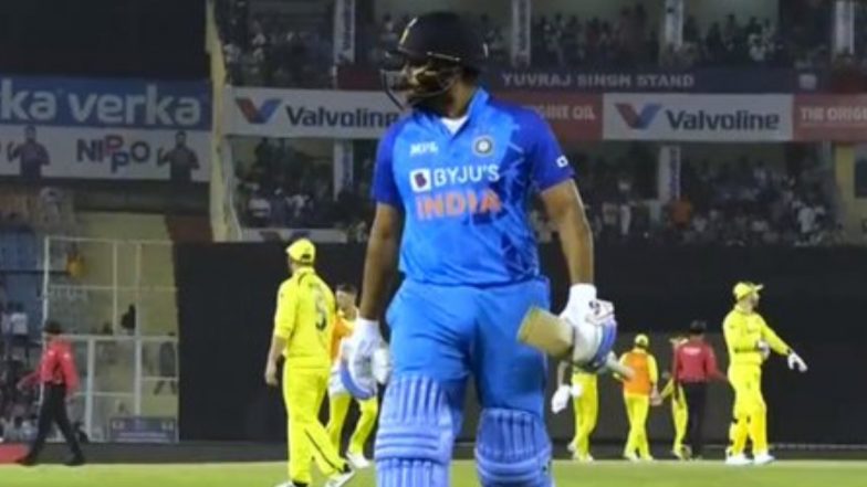 Rohit Sharma Equals Martin Guptill's Record of Most Sixes in T20Is, Achieves Feat During India vs Australia 1st T20I 2022