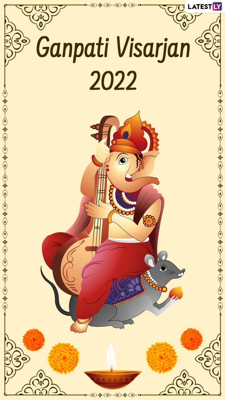 Ganesh Visarjan 2022 Slogans: Ganpati Bappa Chants and Images for Anant Chaturdashi