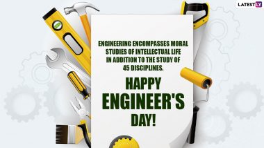 Engineer’s Day 2022 Greetings and Messages: Send Images, WhatsApp Wishes, Facebook Quotes & HD Wallpapers on Sir M Visvesvaraya’s 160th Birth Anniversary